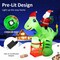 Costway 8FT Inflatable Christmas Santa Claus Dinosaur LED Lighted Decoration Gift Boxes